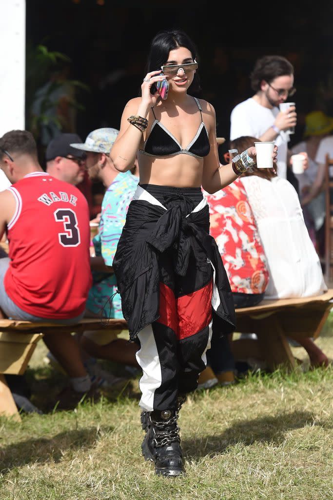 Dua Lipa at Glastonbury, 2019