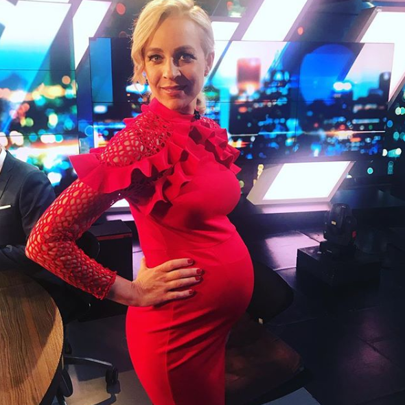 Carrie Bickmore’s maternity style