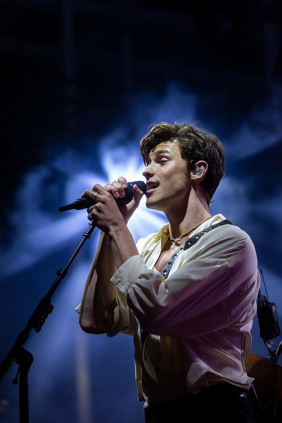 Shawn Mendes performs at Moody Amphitheater during South by Southwest on Saturday, March 19, 2022. 