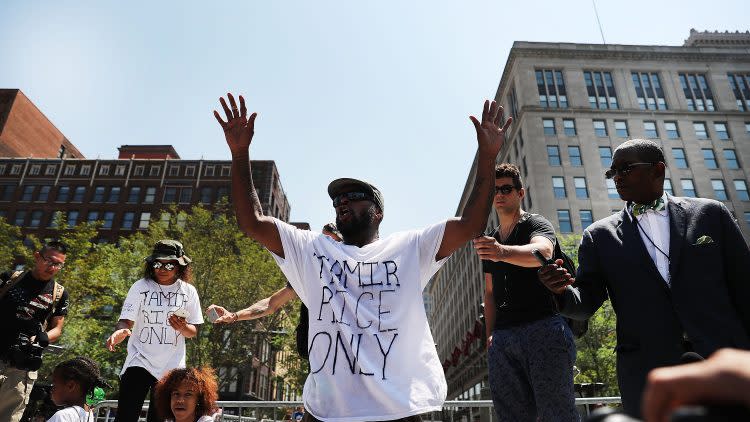 Protestors Rally Outside Republican National Convention In Cleveland