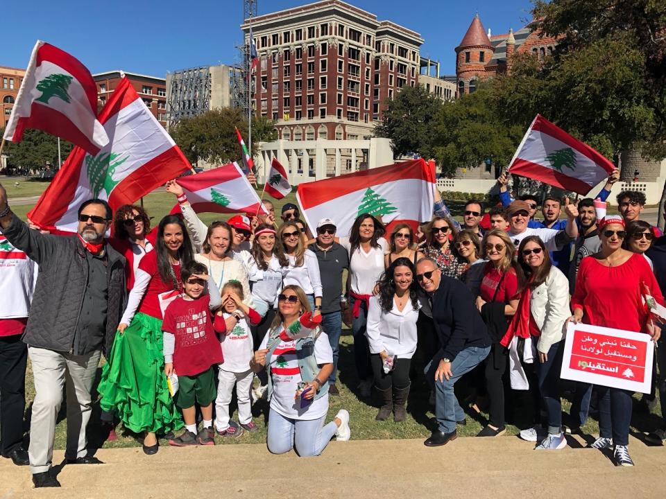 On October 27, 2019, Lulu and her dad participated in the Lebanon protests in downtown Dallas.