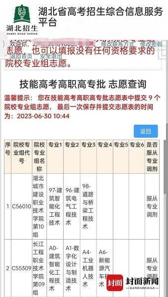 張姓學生在志願遭到竄改。（圖／翻攝自封面新聞）