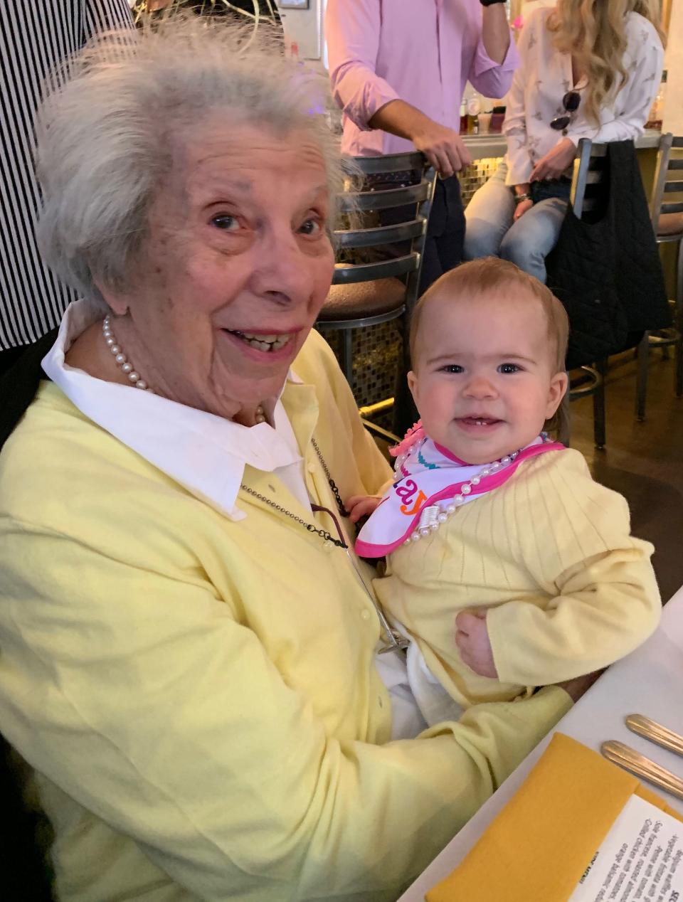 Great-Grandmother Has 100th Birthday with Great-Granddaughter, 1