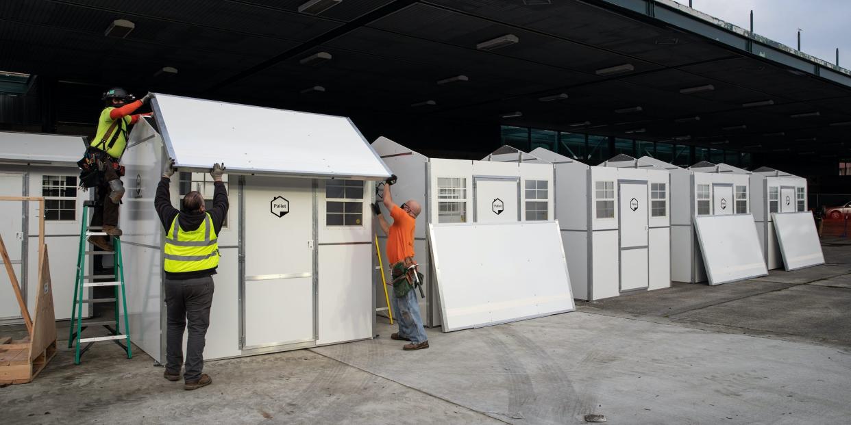 pallet shelters tiny home homeless