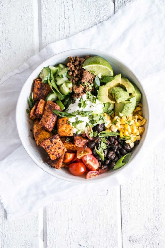 sweet potato taco bowl