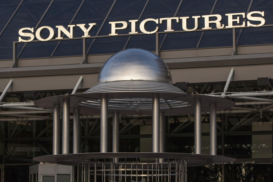 FILE - This Dec. 19, 2014 file photo shows an exterior view of the Sony Pictures Plaza building in Culver City, Calif. The Justice Department has charged a computer programmer working on behalf of the North Korean government with the hack of Sony Pictures Entertainment in 2014, along with the massive Wannacry ransomware attack last year and an $81 million theft from a bank in Bangladesh. (AP Photo/Damian Dovarganes, File)
