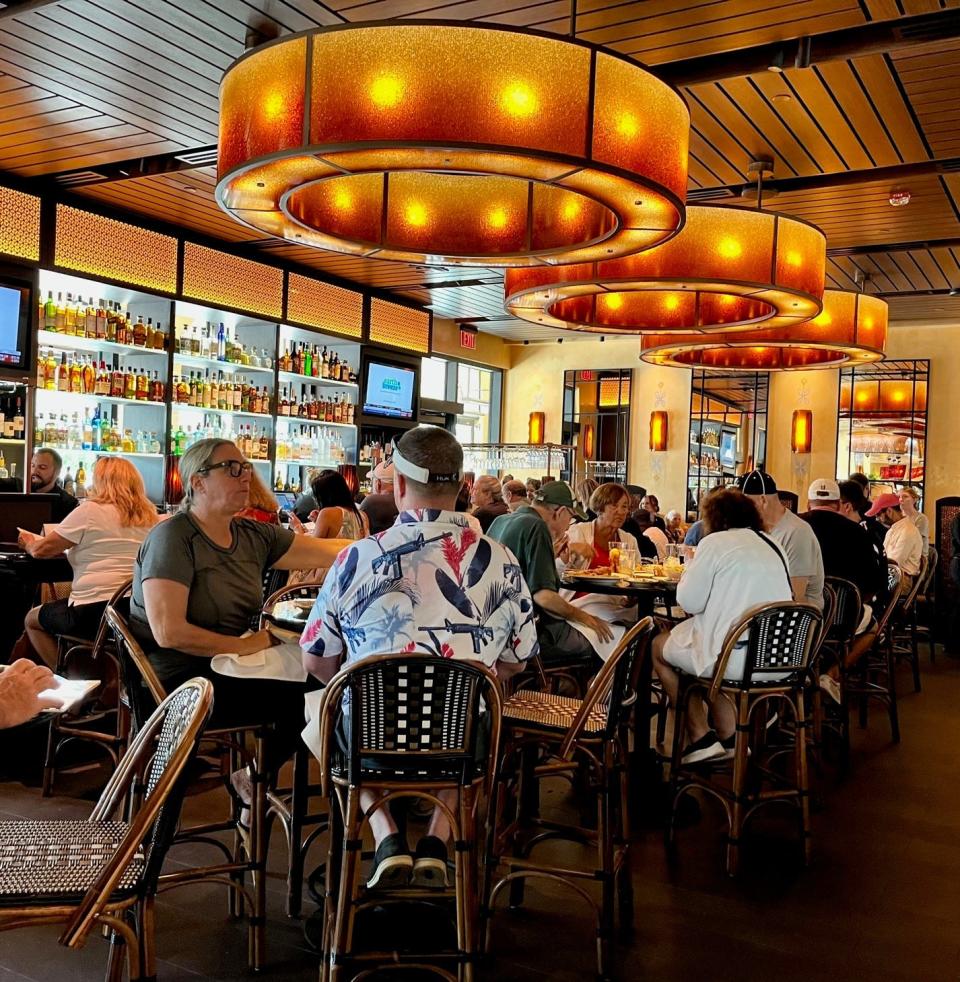 The Cheesecake Factory offers first-come, first-served seating at the bar and at high-top tables.