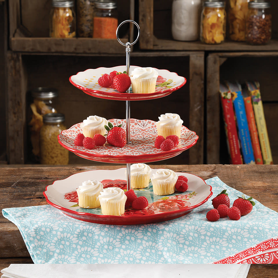 Blossom Jubilee 3-Tier Serving Tray