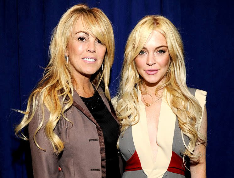 Dina and Lindsay Lohan have had their issues. (Photo: Kevin Mazur/WireImage)