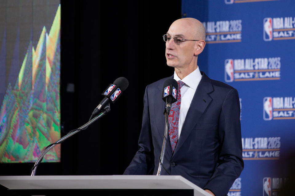 Commissioner Adam Silver and the NBA are considering major changes to its postseason structure. Mandatory Credit: Chris Nicoll-USA TODAY Sports