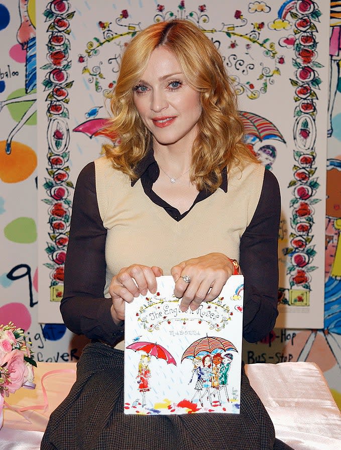 Madonna with her book