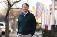 This Jan. 10. 2021 image provided but the Youngkin for Governor campaign shows Glenn Youngkin in Richmond, Va. The GOP gubernatorial candidate will be chosen during the party's May 8 nominating convention. (Kate Magee Joyce/Youngkin for Governor Campaign via AP)