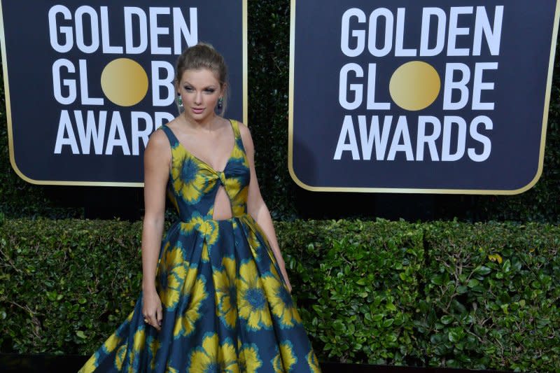 Taylor Swift attends the Golden Globe Awards in 2020. File Photo by Jim Ruymen/UPI