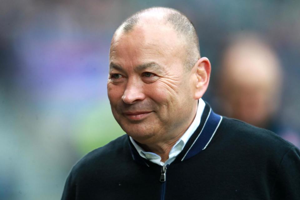 Triumphant: England head coach Eddie Jones (PA)