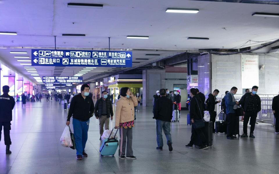 wuhan travellers - Getty