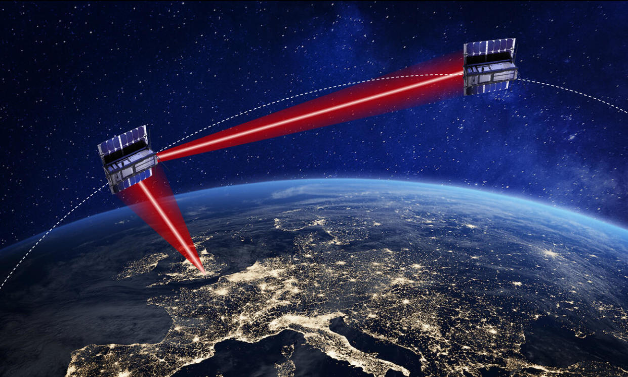 <span>Among the projects being worked on by Northumbria researchers is a system allowing satellites to communicate via lasers rather than radio frequencies</span><span>Photograph: PR IMAGE</span>