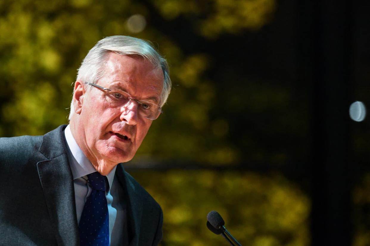 Michel Barnier à Maisons-Alfort, le 26 octobre 2021 - ALAIN JOCARD / AFP