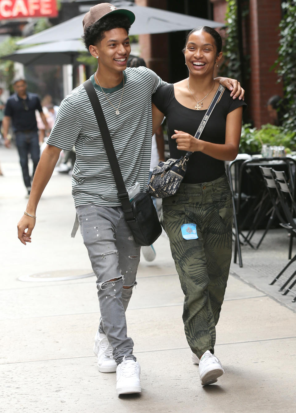 <p>Yara Shahidi and her brother Sayeed stay close on Aug. 17 after grabbing lunch in N.Y.C.</p>