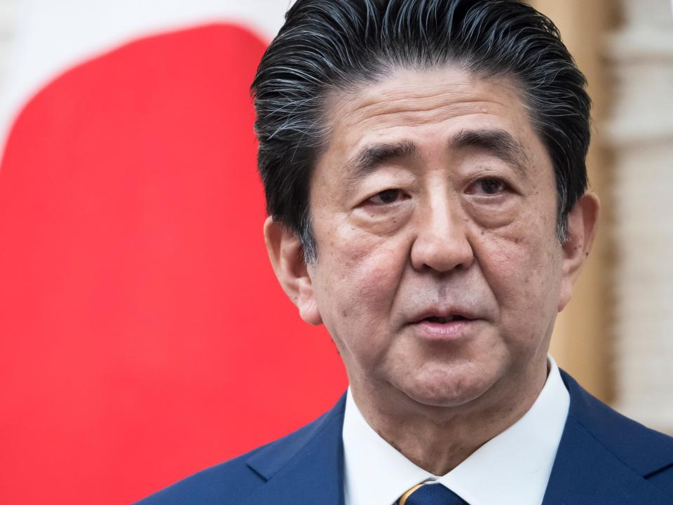 Former Japanese prime minister Shinzo Abe.