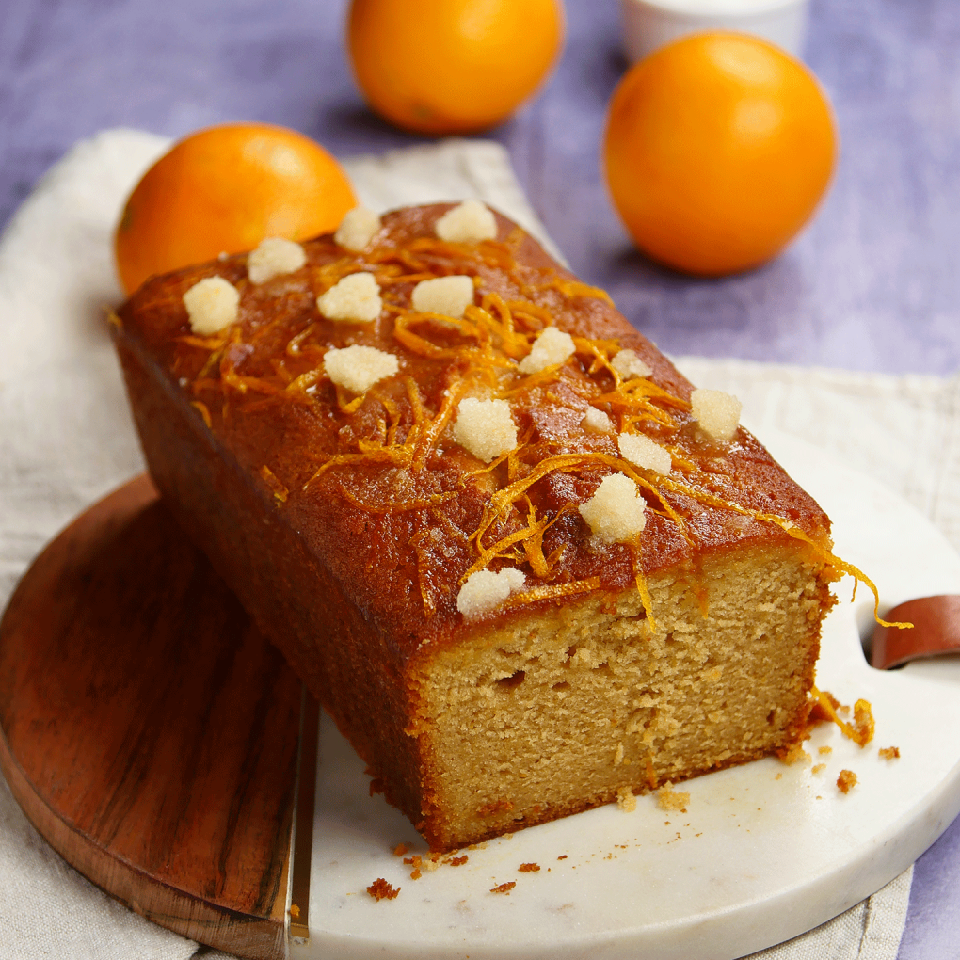 Blood orange gin and marmalade cake