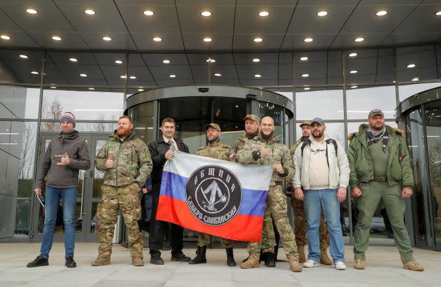 Visitors pose for a picture outside PMC Wagner Centre in November