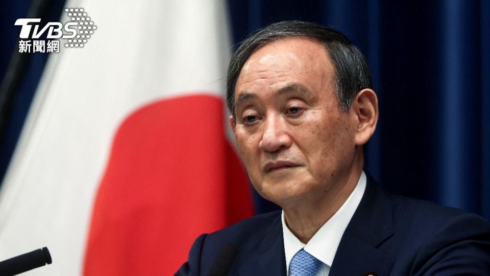 日本首相菅義偉支持率僅剩3成。（圖／達志影像 路透社）