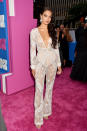 <p>She may not be well known in the US music circles, but Aussie model Shanina Shaik was out to make an impression at the 2018 MTV VMAs. <br>Photo: Getty </p>