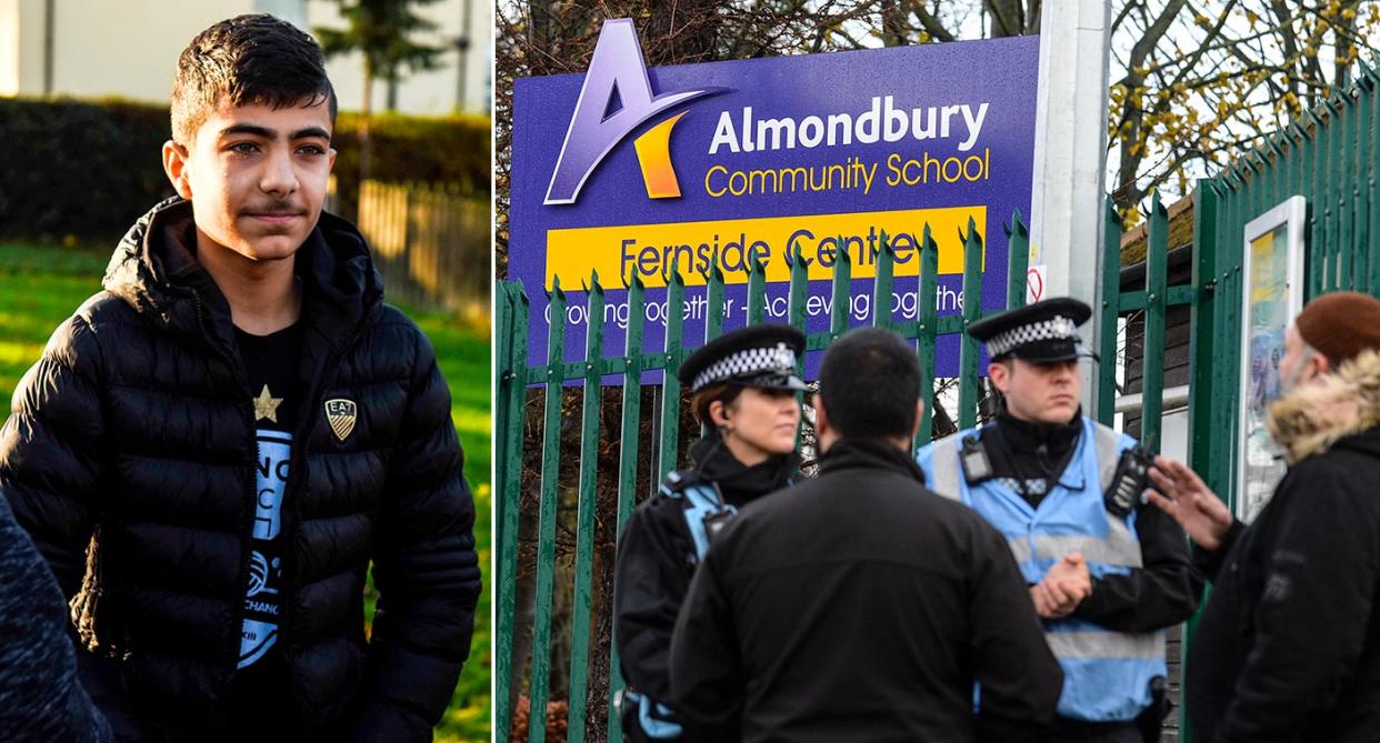 The boy, left, was told “I’ll drown you” by the 16-year-old bully (PA/SWNS)