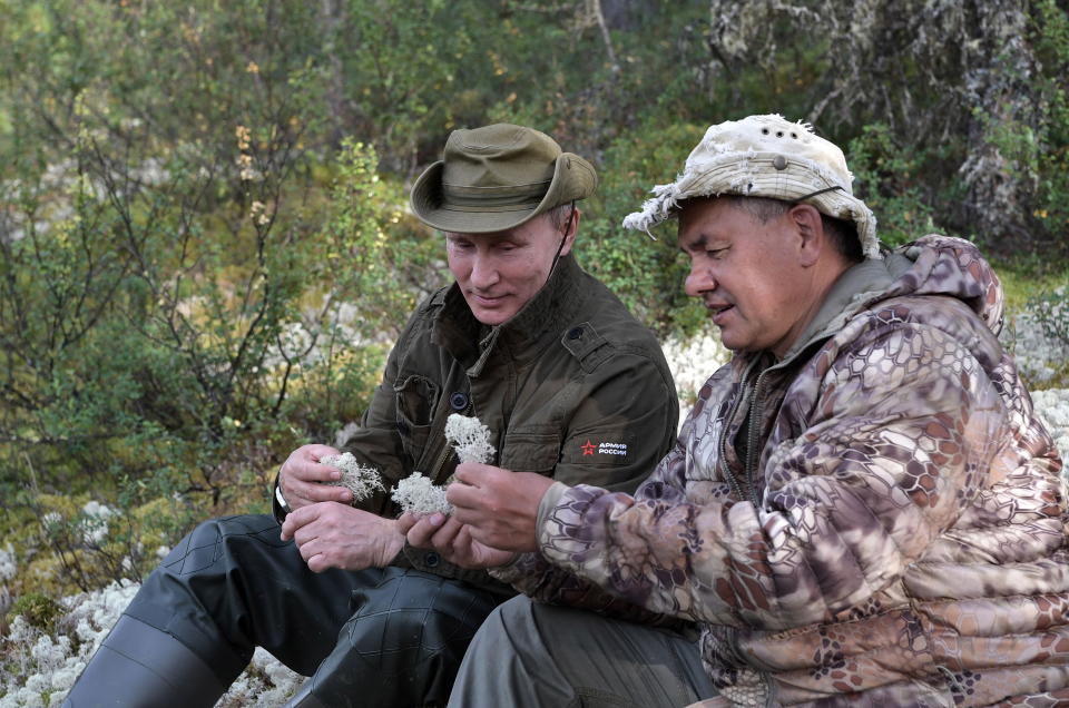 Russian President Vladimir Putin on vacation in the remote Tuva region in southern Siberia.