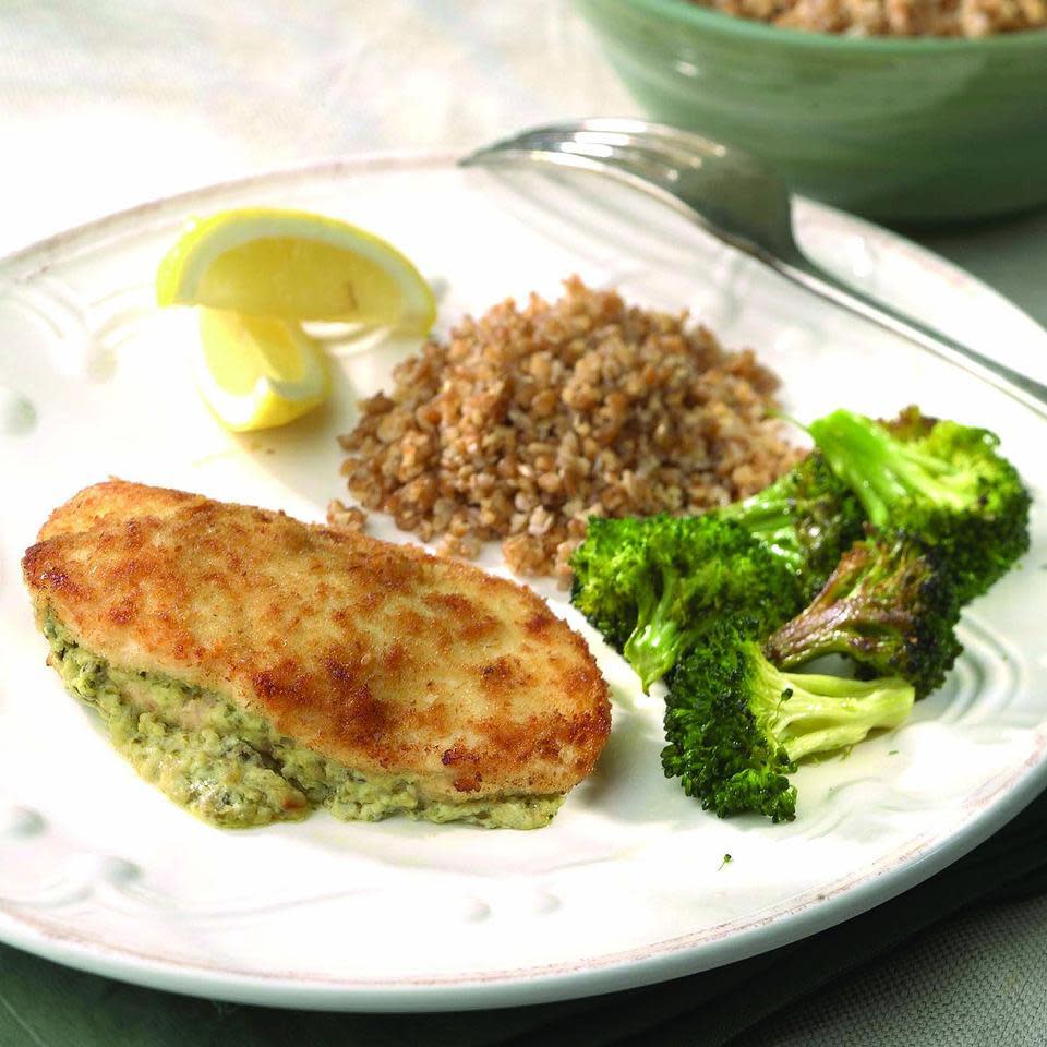 Cream Cheese-&-Pesto-Stuffed Chicken Breasts