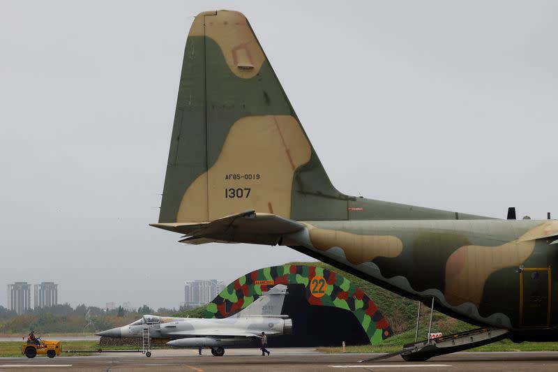 Taiwan's Air Force's Mirage 2000-5 aircraft is seen in Hsinchu