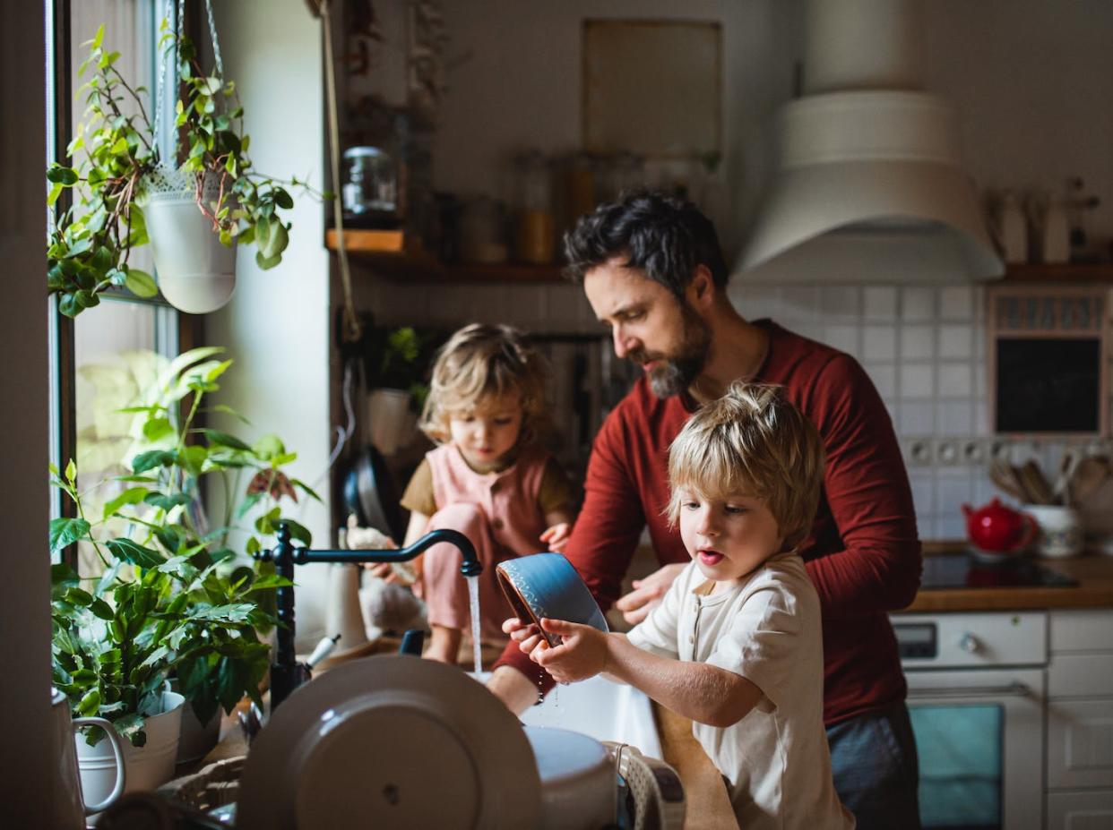 Too few Canadian fathers take parental leave. That's because parental leave is framed as an employment policy rather than as care/work policy that promotes greater sharing of both paid and unpaid care work between parents. (Shutterstock)