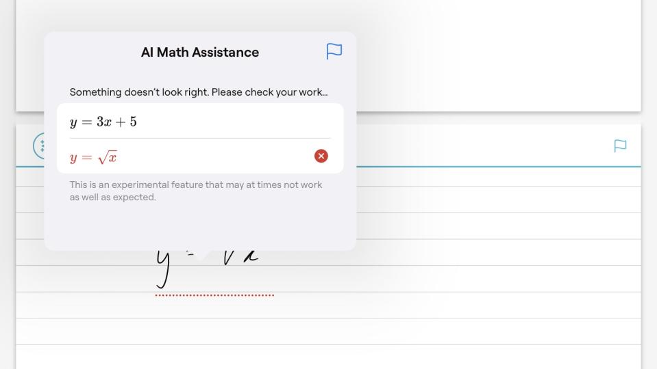 Goodnotes 6 on iPad being used for mathetmatical equations.
