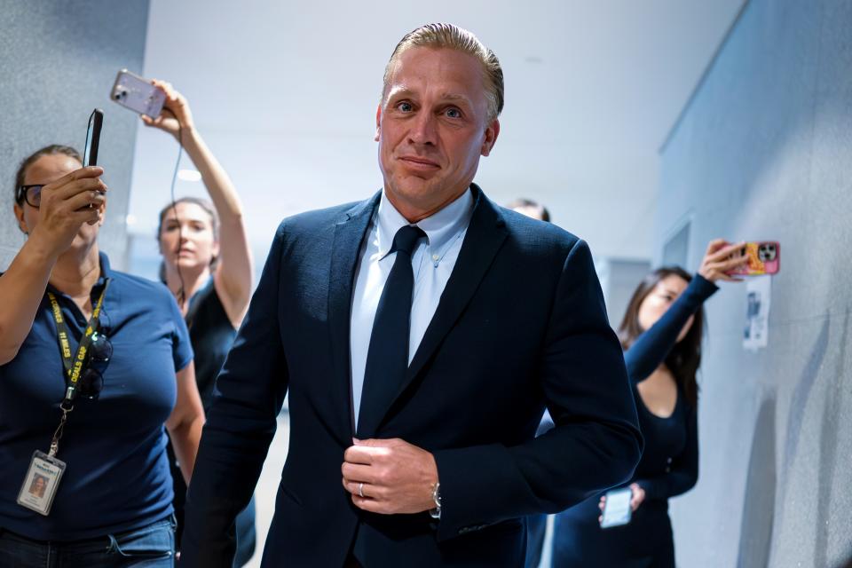 Devon Archer, Hunter Biden's former business partner, arrives on Capitol Hill to give closed-door testimony to the House Oversight Committee in the Republican-led investigations into President Joe Biden's son, in Washington, Monday, July 31, 2023. (AP Photo/J. Scott Applewhite) ORG XMIT: DCSA113