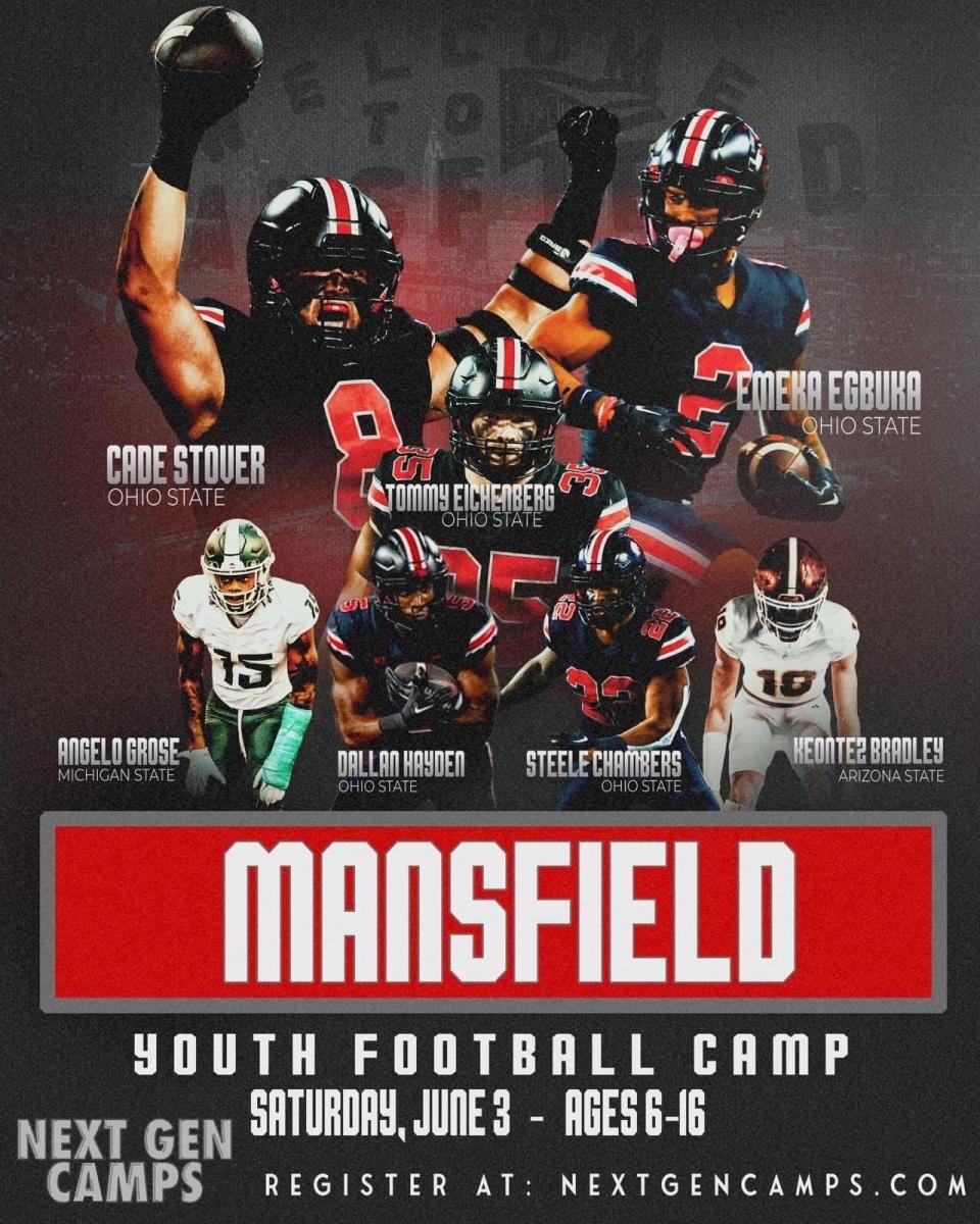 The Next Gen Camps Mansfield Youth Football Camp will be held Saturday, June 3 at Arlin Field.