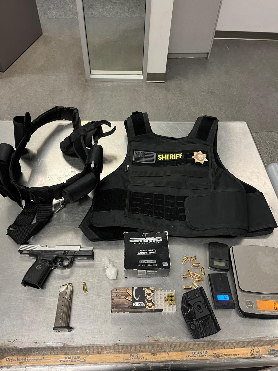 San Bernardino County Sheriff's Department deputies seized 10 guns and more than a pound of drugs during "Operation Consequences" raids throughout the county April 13 through April 19, 2024.