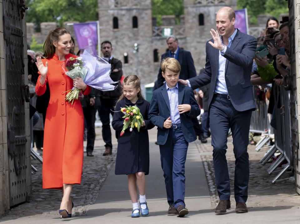 Princes George and William in sartorial harmony - Getty