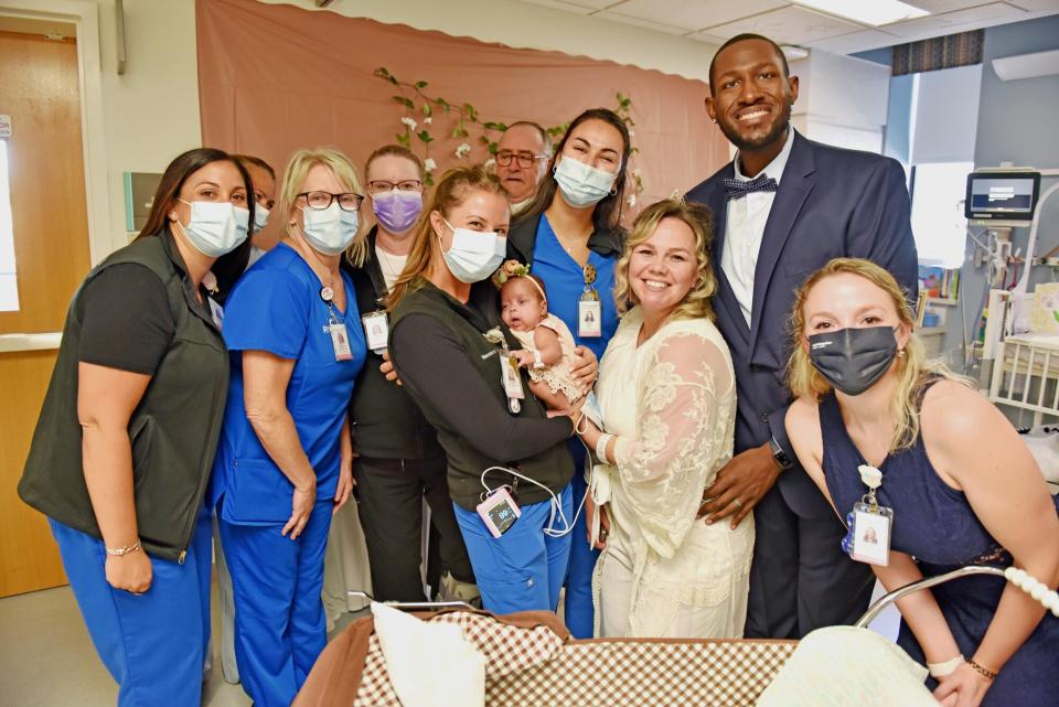 Grier Stanley Barnwell and Jason Barnwell - Premature birth leads to parents’ wedding in NICU