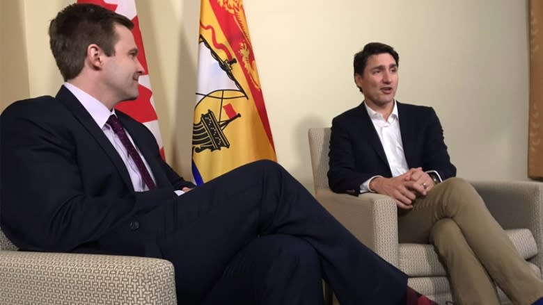 Trudeau touts Canada Workers Benefit, response to EI 'black hole' during N.B. visit