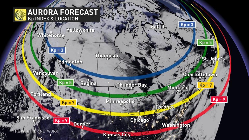 aurora cloud forecast November 5 2023