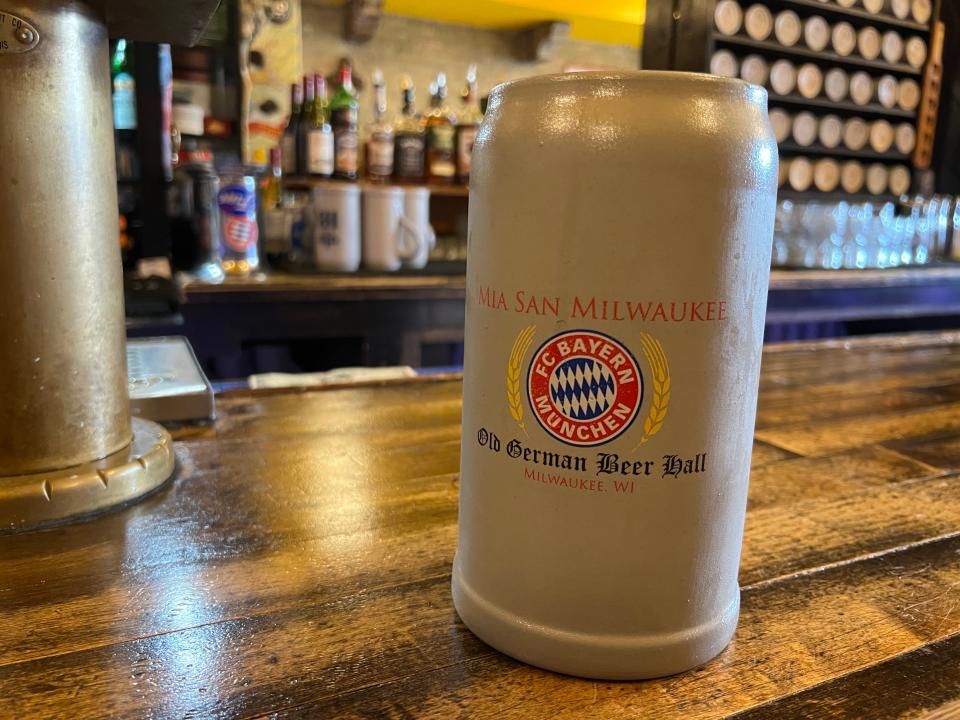 Mia San Milwaukee is the name of the Bayern Munich soccer fan club and they have their own mugs at Old German Beer Hall on Martin Luther King Drive