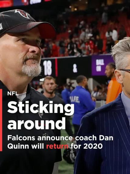 Falcons announce coach Dan Quinn will return