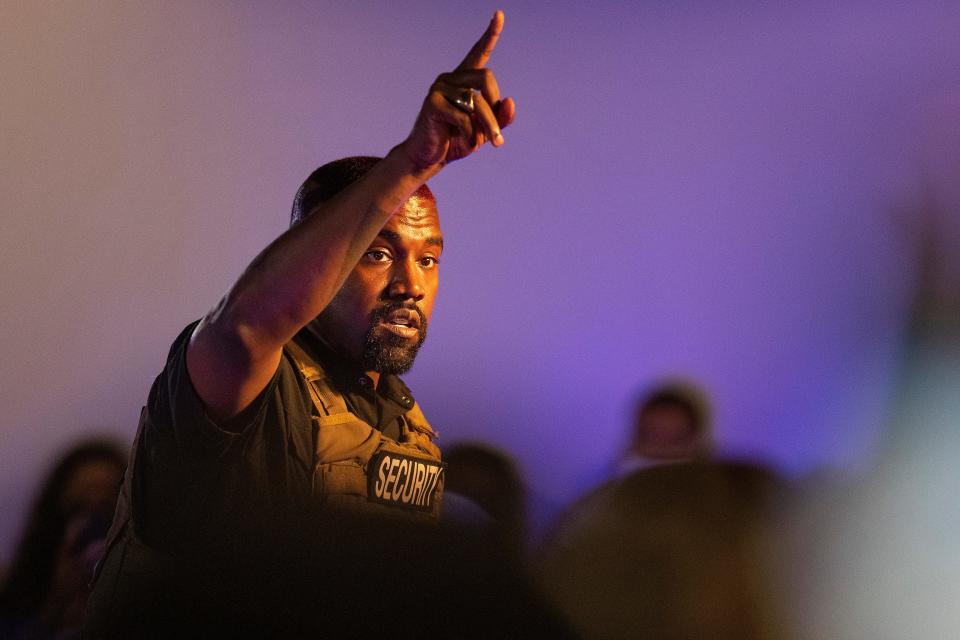 Kanye West on July 19, 2020 in North Charleston, S.C.