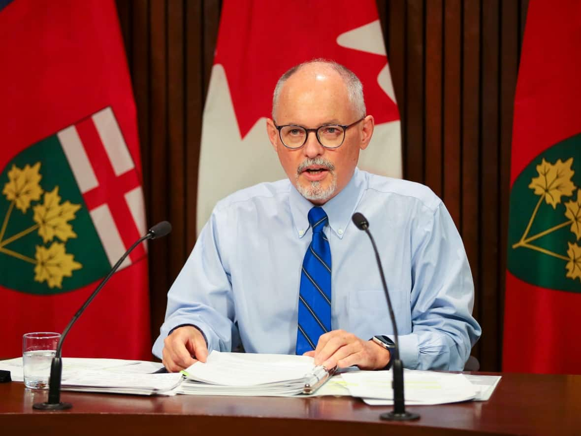 Dr. Kieran Moore, Ontario's chief medical officer of health, said Monday that he would 'not be surprised' if more cases of a new COVID-19 variant were found in the province. (Evan Buhler/The Canadian Press - image credit)