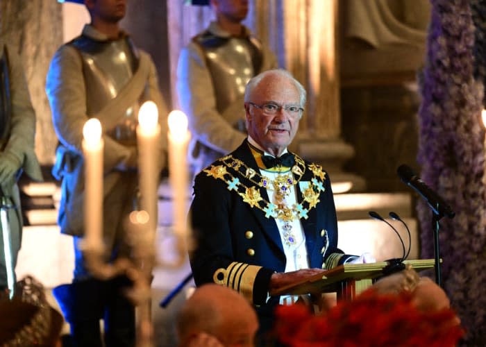 Banquete de gala por el Jubileo de Oro del rey Carlos Gustavo 