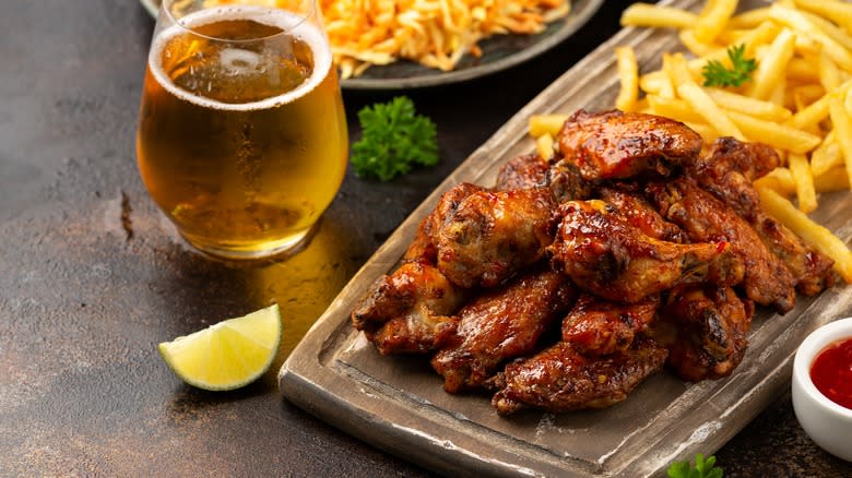 Wings and beer