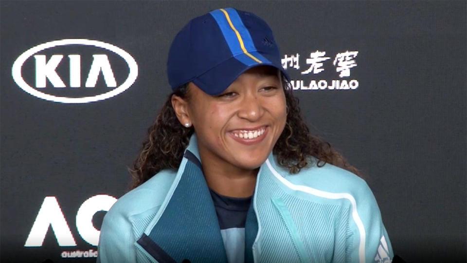 Osaka delivered another memorable post-match press conference. Pic: Omnisport