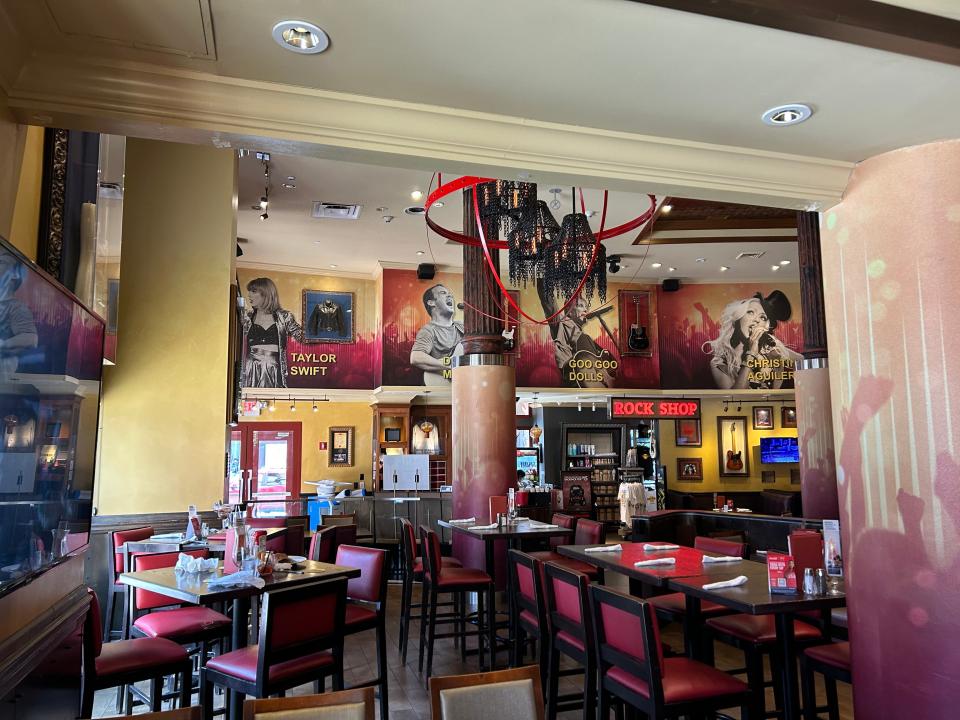 Inside a Hard Rock Cafe in Philadelphia