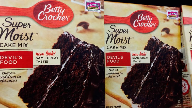 Devil's food boxed cake mix