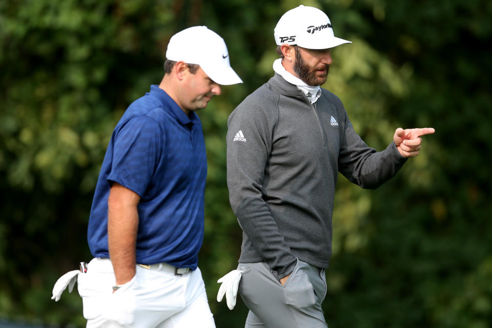 Dustin Johnson and Patrick Reed 